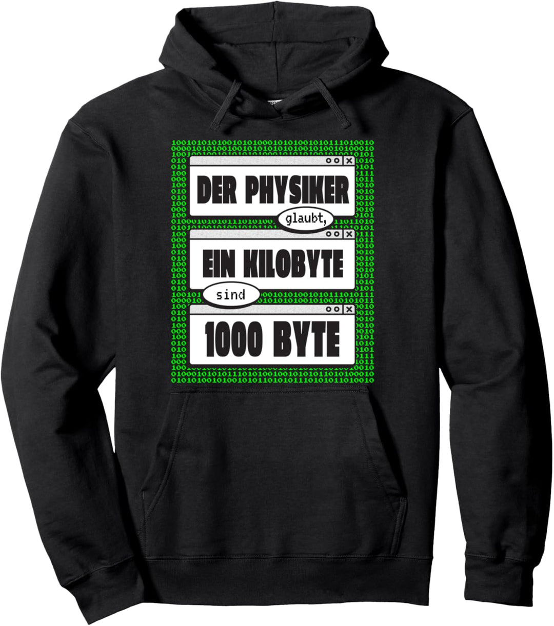 Physiker Informatiker IT Fachmann Binäre Zahlen Nerd Pullover Hoodie