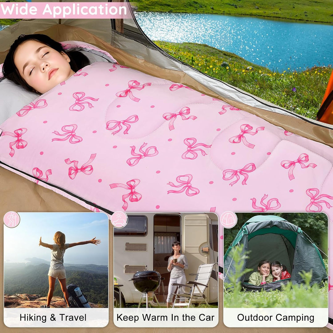 MHJY Shlafsack Camping für Jungen und Mädchen, Schlafsack Kinder ideal für Outdoor Camping Wandern B