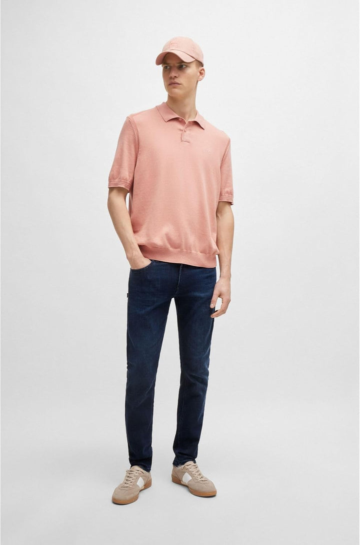 BOSS Herren Delaware BC-L-P Blaue Slim-Fit Jeans aus Super-Stretch-Denim 30W / 34L Blau, 30W / 34L B