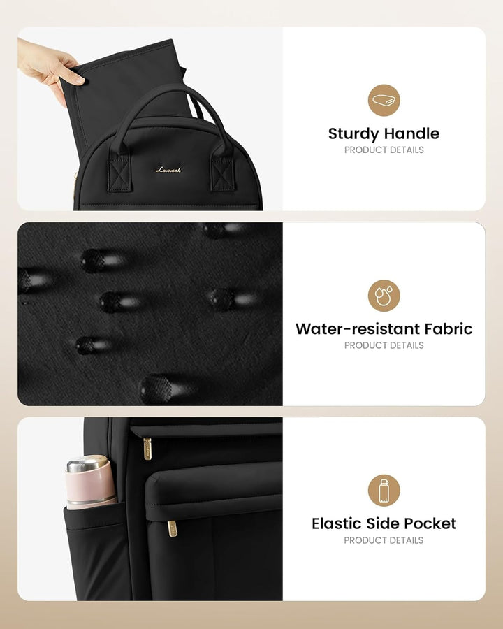 LOVEVOOK Wickelrucksack Baby Wickeltasche Rucksack mit Wickelunterlage Lässig Diaper Bag mit Kinderw