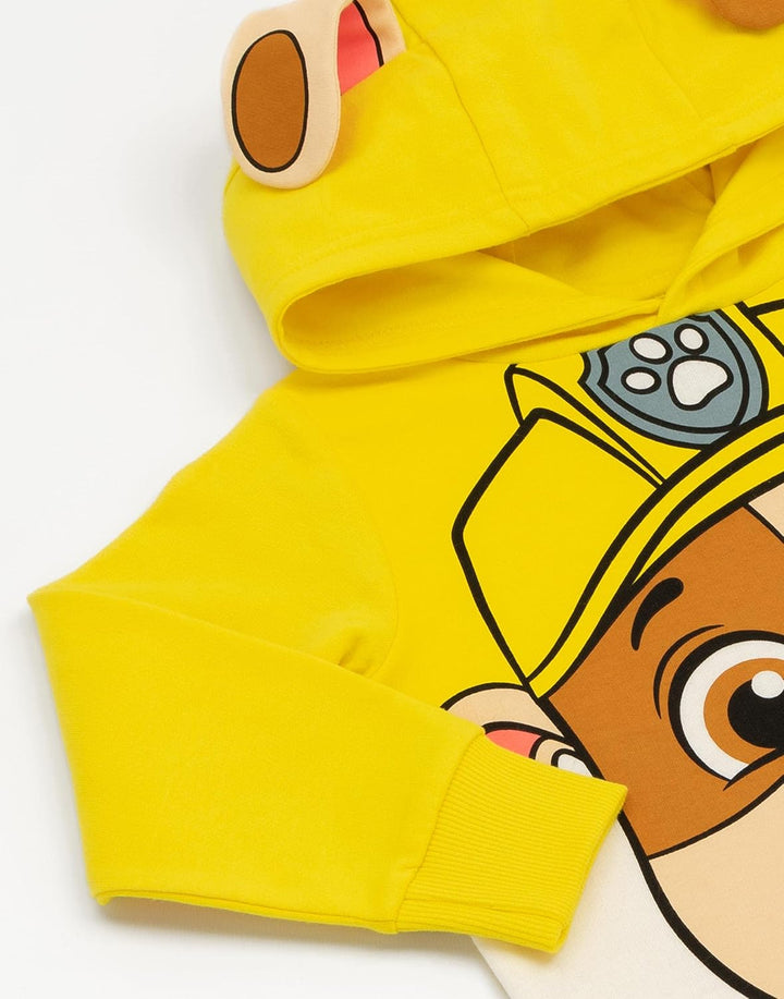 PAW PATROL Kids Hoodie Chase Marshall Skye Everest ODER Rubble 3D Ohren Pullover 4-5 Jahre Rubble, 4