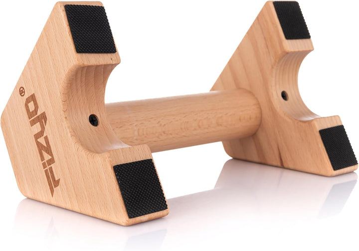 Phyzyo Holz Pumpenhalter, Rutschhemmende Trainingsgleiter, Kalistenische Handläufe aus Holz, 2 Stück