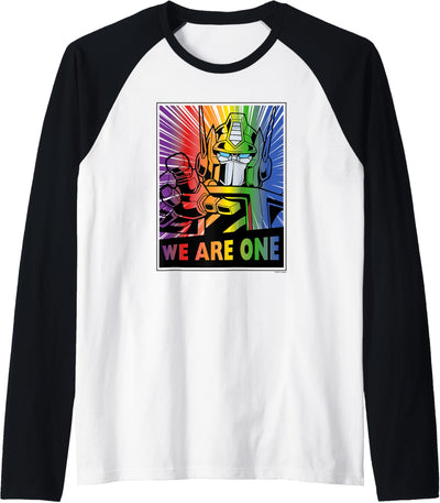 Transformers Pride Rainbow Optimus Prime We Are One Raglan