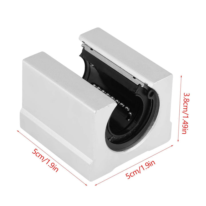4 Stück SBR20UU Aluminiumlegierung Open Linear Motion Bearing Gleitblock 3D-Drucker CNC-Teile 20x39x