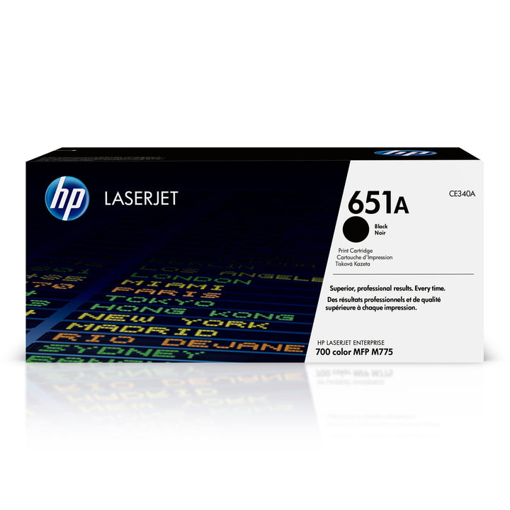HP 651A (CE340A) Schwarz Original Toner für HP Laserjet Enterprise M775, Schwarz