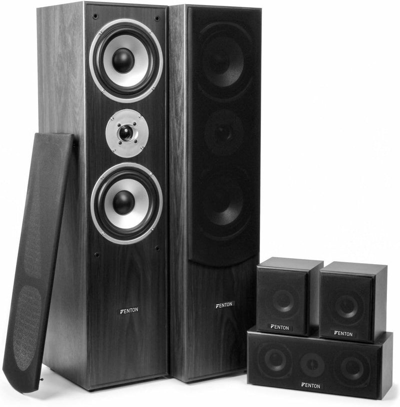 Fenton Home Cinema Surround Set met o.a. Bluetooth - 510W - Zwart