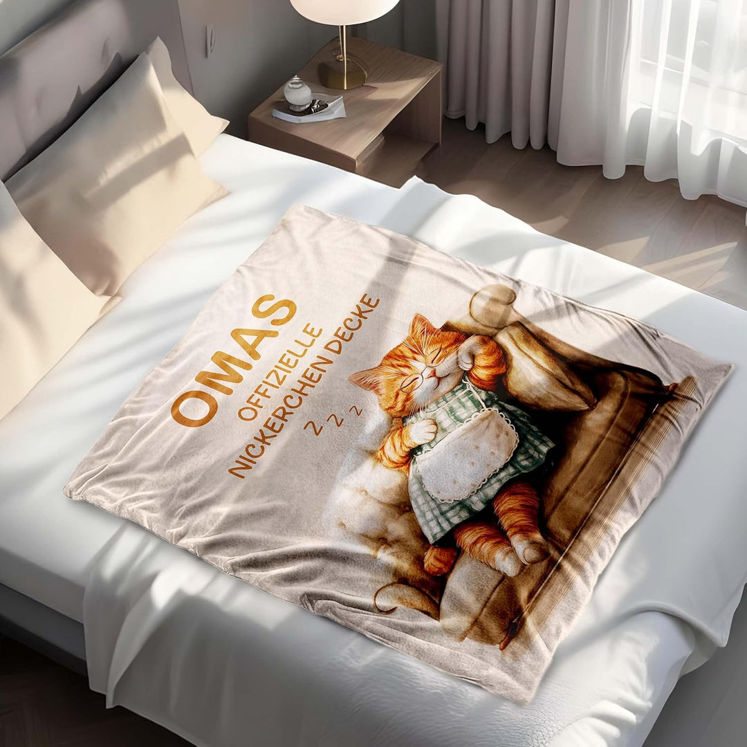 Geschenke für Oma - Kuscheldecke, Beste Oma Geschenk, Geburtstagsgeschenk Geburtstag Muttertagsgesch