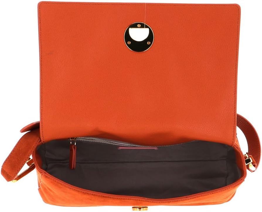 Coccinelle Liya Suede Handbag Chestnut/Chestnut