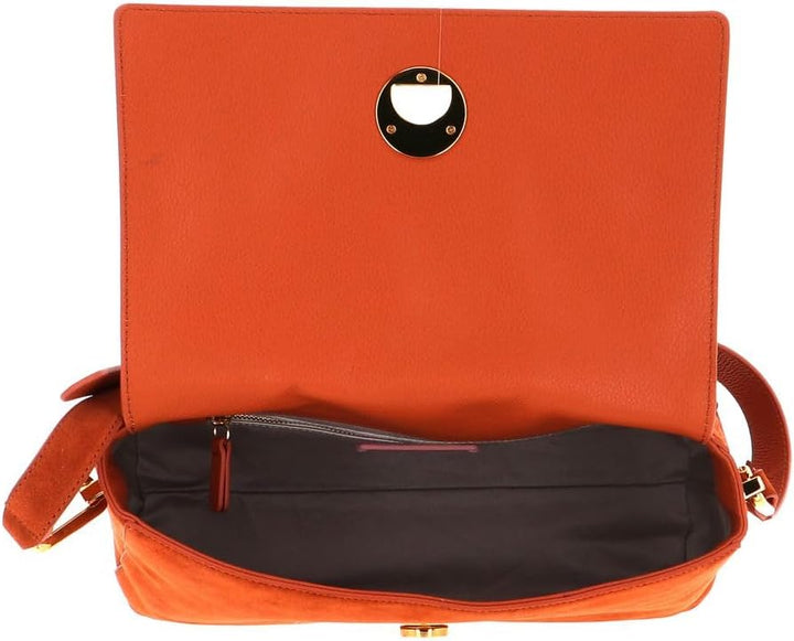 Coccinelle Liya Suede Handbag Chestnut/Chestnut