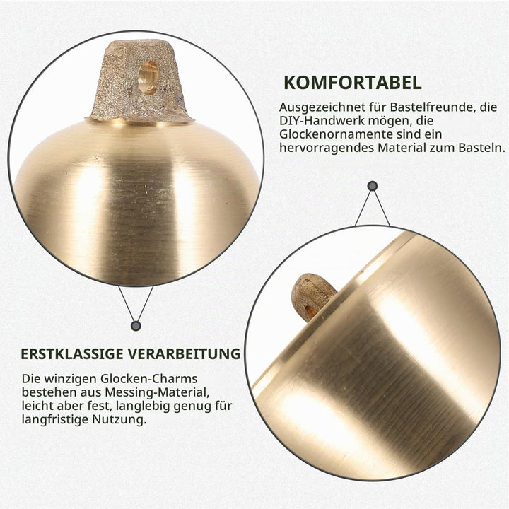 Alipis glöckchen, Messingglocken AnhäNger Vintage Kleine Glocke Metall GlockenanhäNger FüR DIY Winds