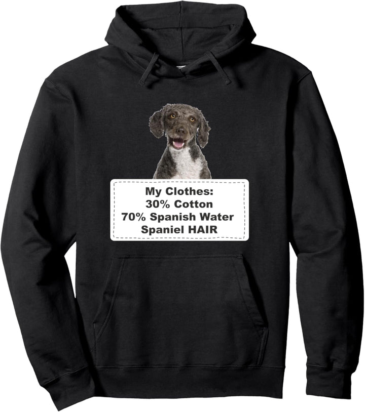 Funny Shedding Dog Spanish Water Spaniel Pullover Hoodie