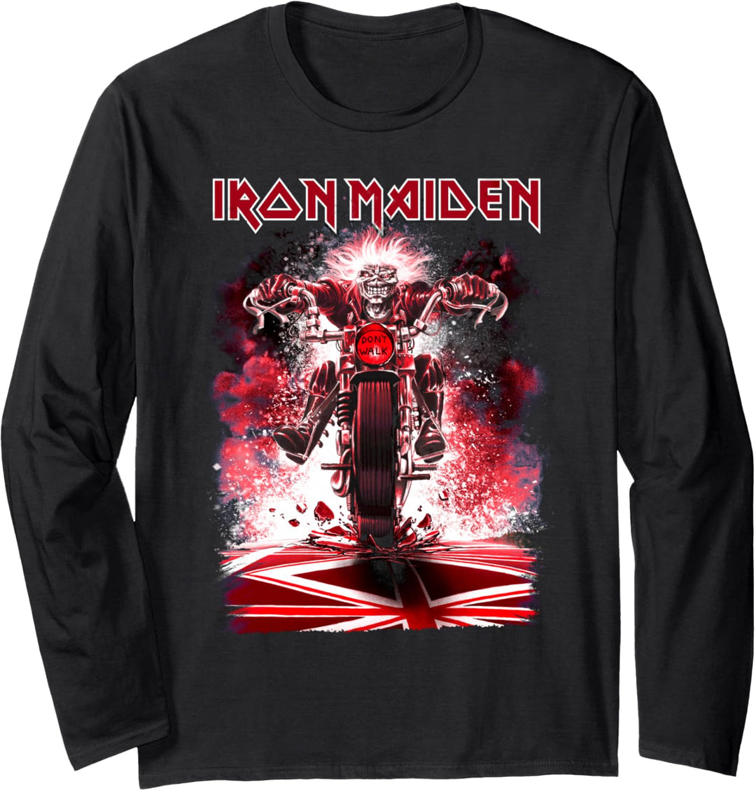 Iron Maiden - Eddie Bike Langarmshirt