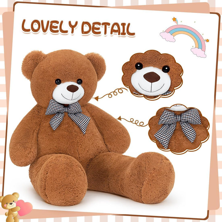 XXL Teddybär Grosser Bär 120 cm gross Riesen Teddy Bär Stofftier Plüschtier Kuscheltier Geschenk für