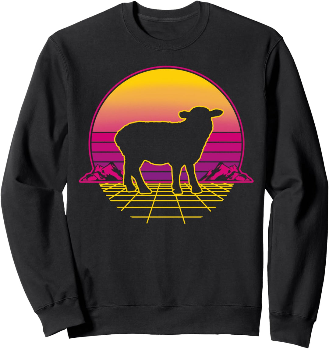 Schaf Lamm Schafhirte Schäfer Retro Vintage Geschenk Sweatshirt