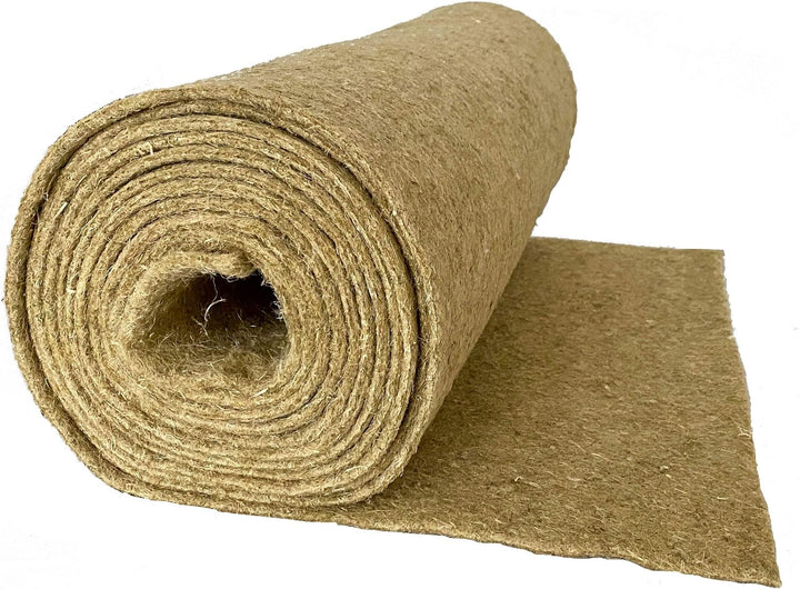 Nagerteppich 100% Hanf, 1,20m x 5m x ca. 0,5cm dick | Nagermatte, Hanfmatte für Kaninchen,Meerschwei