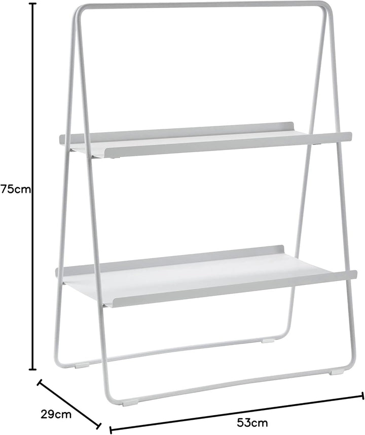 Zone Denmark A-Table Regal, Standregal aus Metall, 53 x 29 x 75 cm, Weiches Grau 75cm Soft Grey, 75c