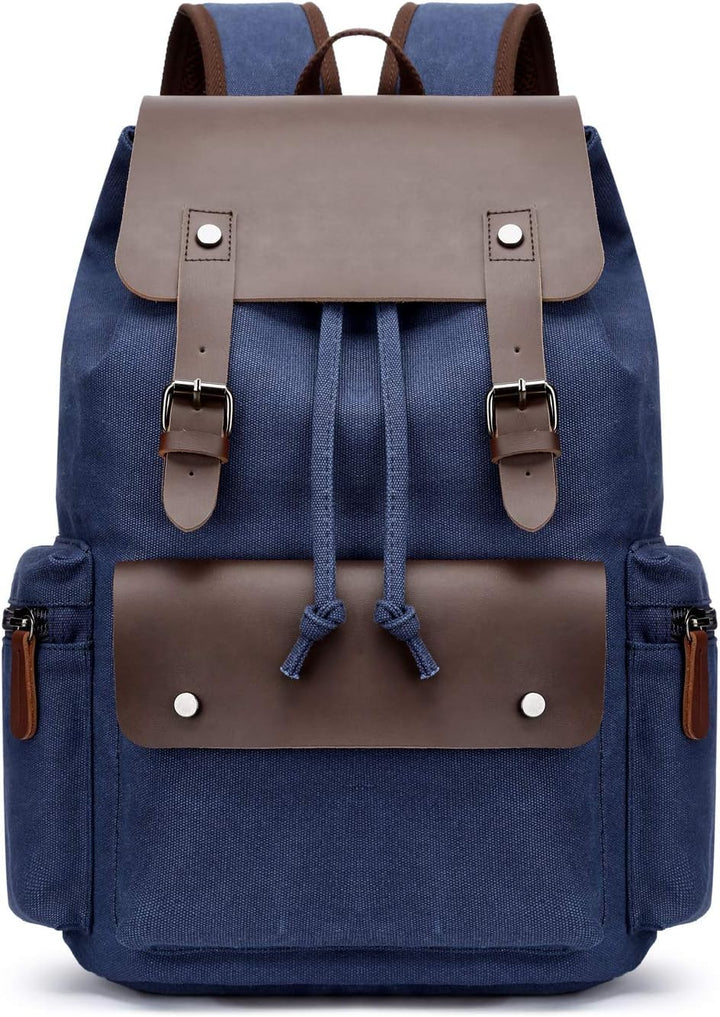 FANDARE Laptop Rucksack Kordelzug Schulranzen 15.6 Zoll Laptoptasche Segeltuch Daypacks Schulrucksac