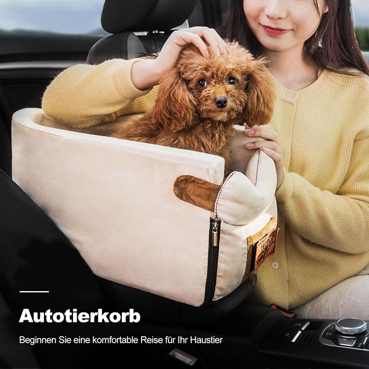 Ergocar Hunde Autositz, Sitzerhöhung für Kleine Hunde & Katzen mit Einem Gewicht unter 6kg Weich Abn