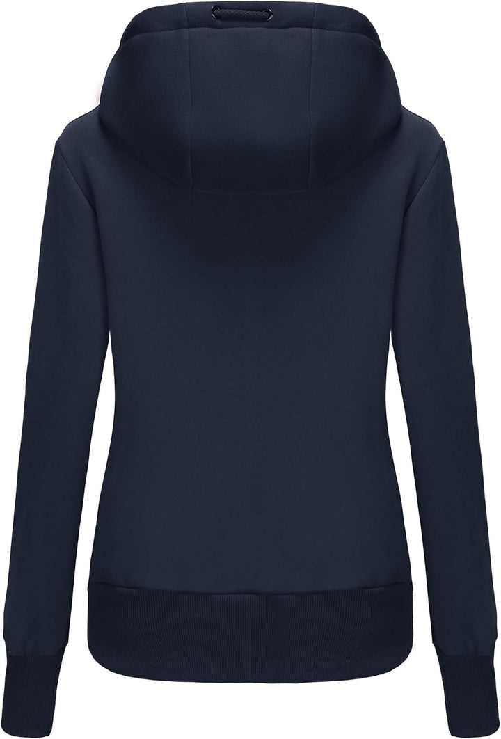 Damen Sweatjacke Kapuzenpullover Zip Hoodie Jacke mit Kapuze Winter Sweatshirt Kapuzenjacke XXL Dunk