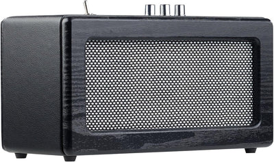 auvisio Speaker, Bluetooth: Mobiler Retro-Lautsprecher mit Bluetooth 4.1 und AUX-Eingang, 40 Watt (L