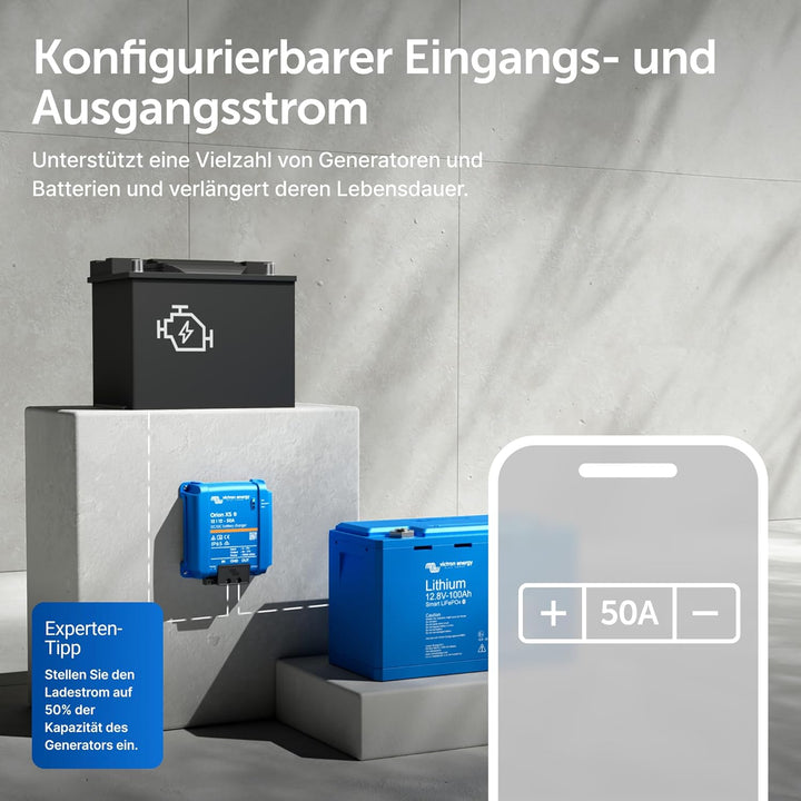 Victron Energy Orion XS Smart DC to DC Ladegerät 12/12 50A (700W) - Erweiterter Batterieschutz 12/12