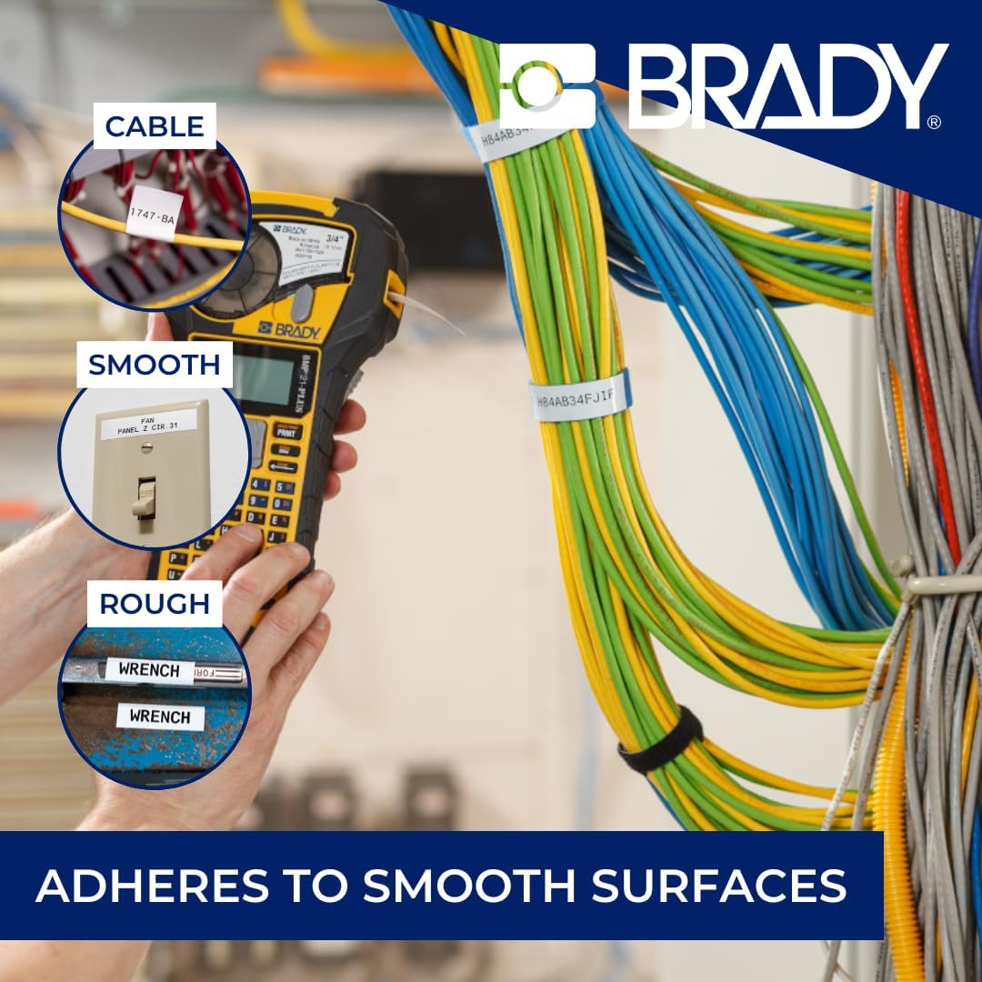 Brady (M21-750-414) BradyGrip bedruckbares Klettband für BMP21-PLUS; BMP21-LAB; BMP21 19.05 mm x 3.0