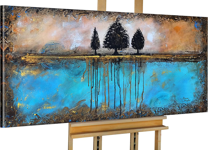 Monica Mirafiori I 100% HANDGEMALT I Gemälde Wish 100x50cm | Gemälde Handgemalt | Acrylgemälde | Seh