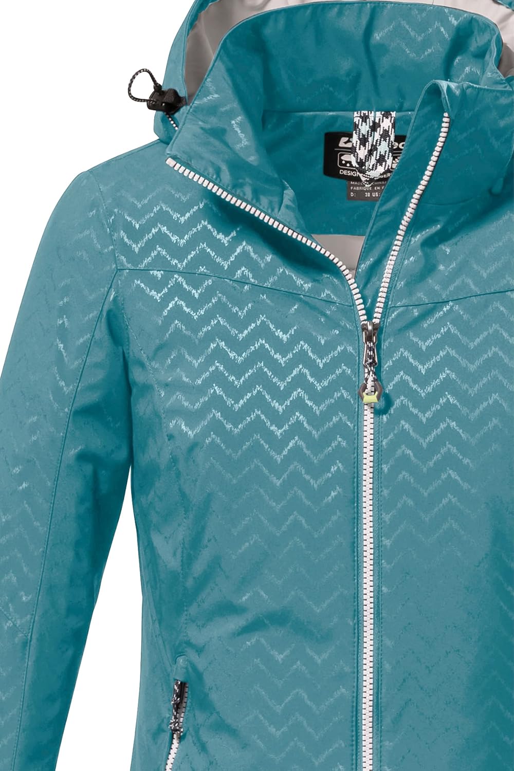 Killtec Damen Kos 176 Wmn Sftshll Jckt Softshelljacke mit abzippbarer Kapuze, aqua