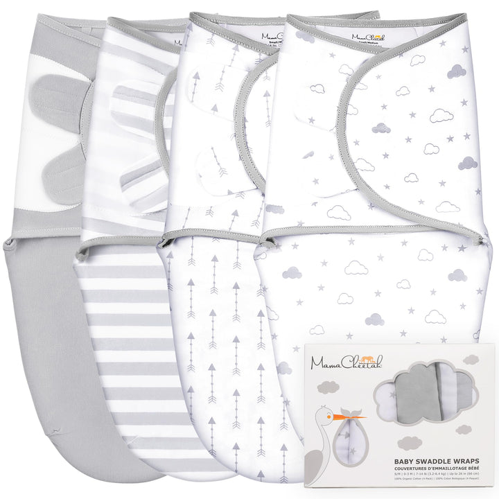 Mama Cheetah Baby Swaddle Sack, Bio-Baumwolle Swaddle Decke, verstellbare Swaddle Schlafsäcke, einfa