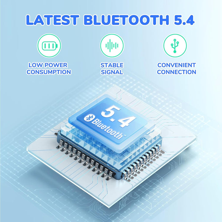 iClever Bluetooth Kopfhörer Kinder, 60 Std Akku, 74/85 dBA Lautstärkebegrenzung, Stereo-Sound, Typ-C