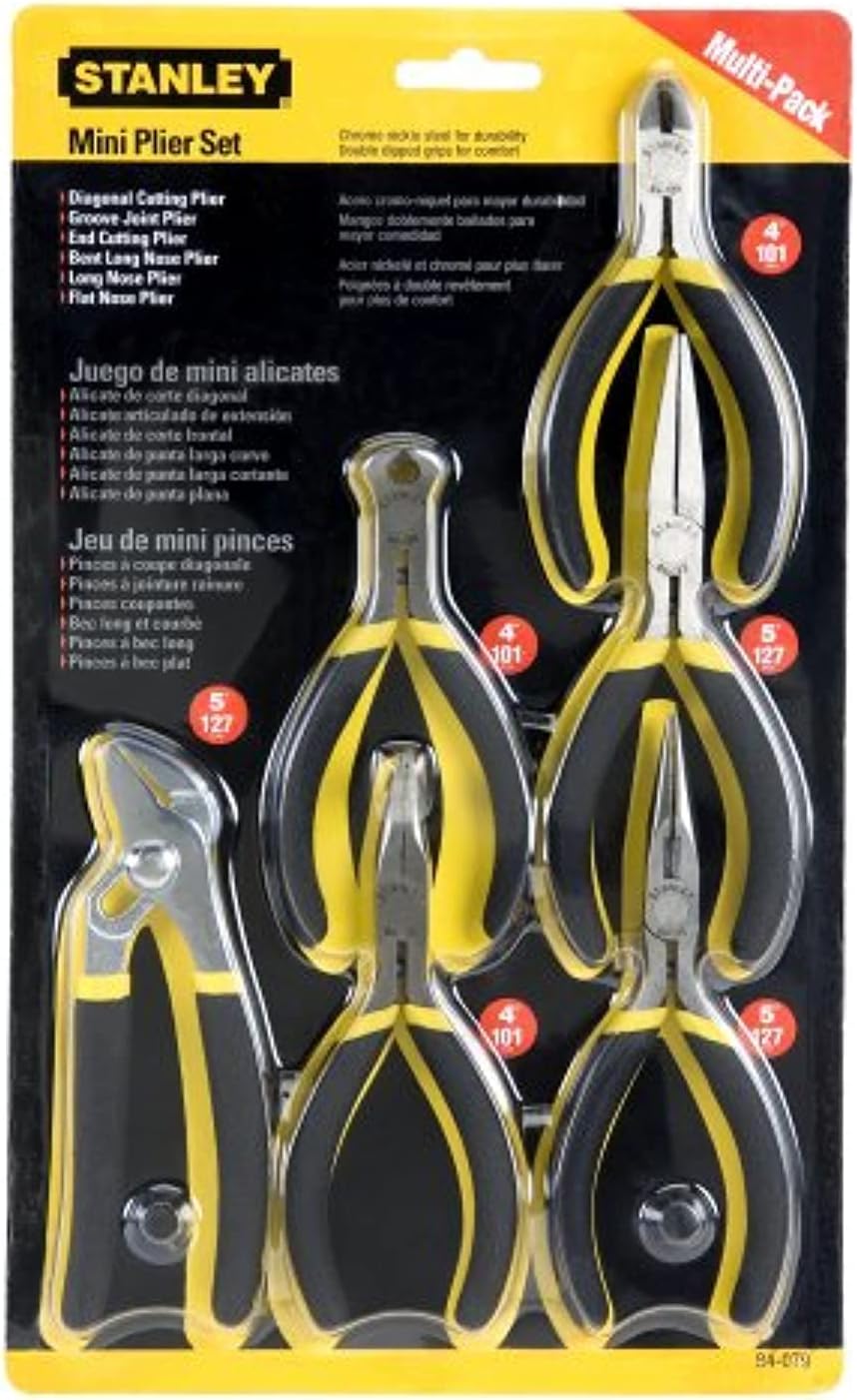 STANLEY Zangen-Set, Bi-Material, Mini-Set, 6-teilig (84-079)