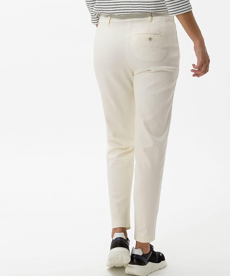 BRAX Damen Style Maron Chino Uni Hose 36W / 30L Offwhite, 36W / 30L Offwhite