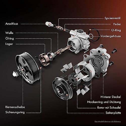 Frankberg Servopumpe Hydraulikpumpe Lenkung Ohne Riemenscheibe Kompatibel mit Mondeo III B5Y B4Y BWY