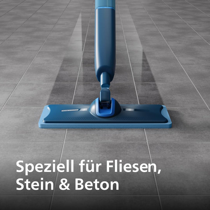 Philips OneUp Ersatzpad für Fliesen, Stein und Beton – Saugt Schmutzwasser auf & wischt mit sauberem