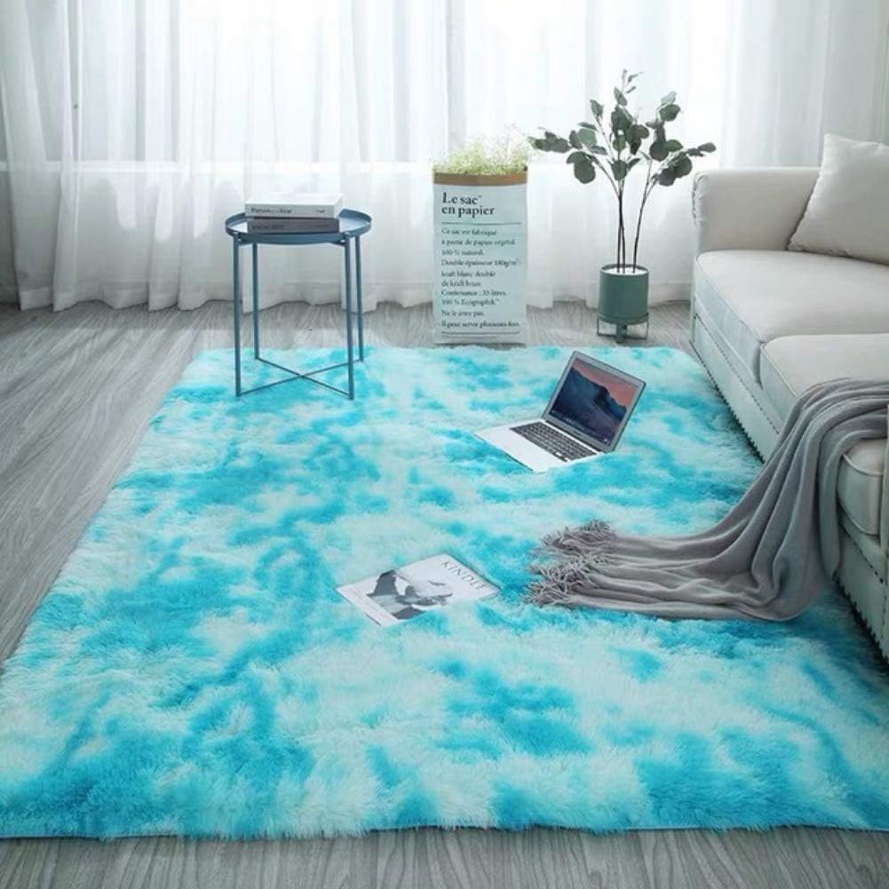 Tinyboy-hbq Teppiche für Wohnzimmer Shaggy Teppich Bettvorleger Flauschig Schlafzimmer Modern Langfl