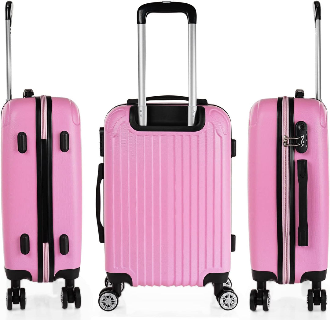 ITACA - Trolley Handgepäck Cabin Trolley Koffer Reisekoffer Hartschalenkoffer mit Zahlenschloss - Ka