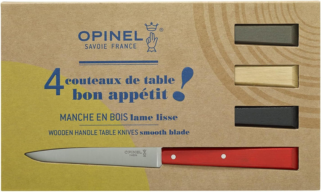Opinel Tafelmesser Bon Appetit - 4er Set M 4er Set, M 4er Set