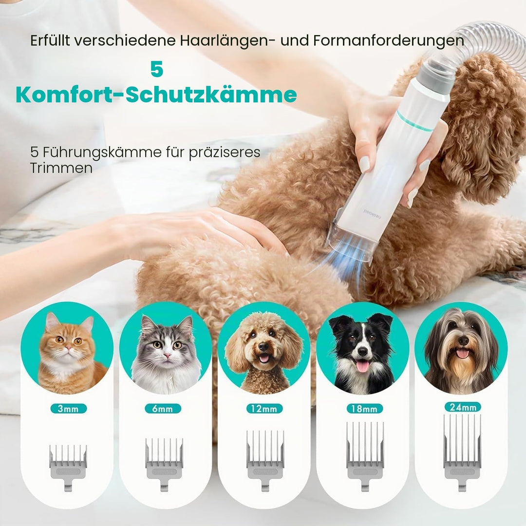 Neakasa P1 Pro Hundeschermaschine mit Staubsauger, leise Schermaschine Hund Katze, Profi Haustierpfl