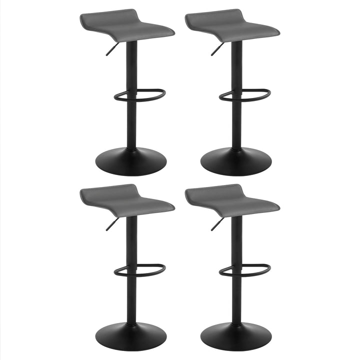 WOLTU Barhocker 4er Set, Höhenverstellbarer Barstuhl, 360° drehbarer Bistrohocker mit Fussstütze, au
