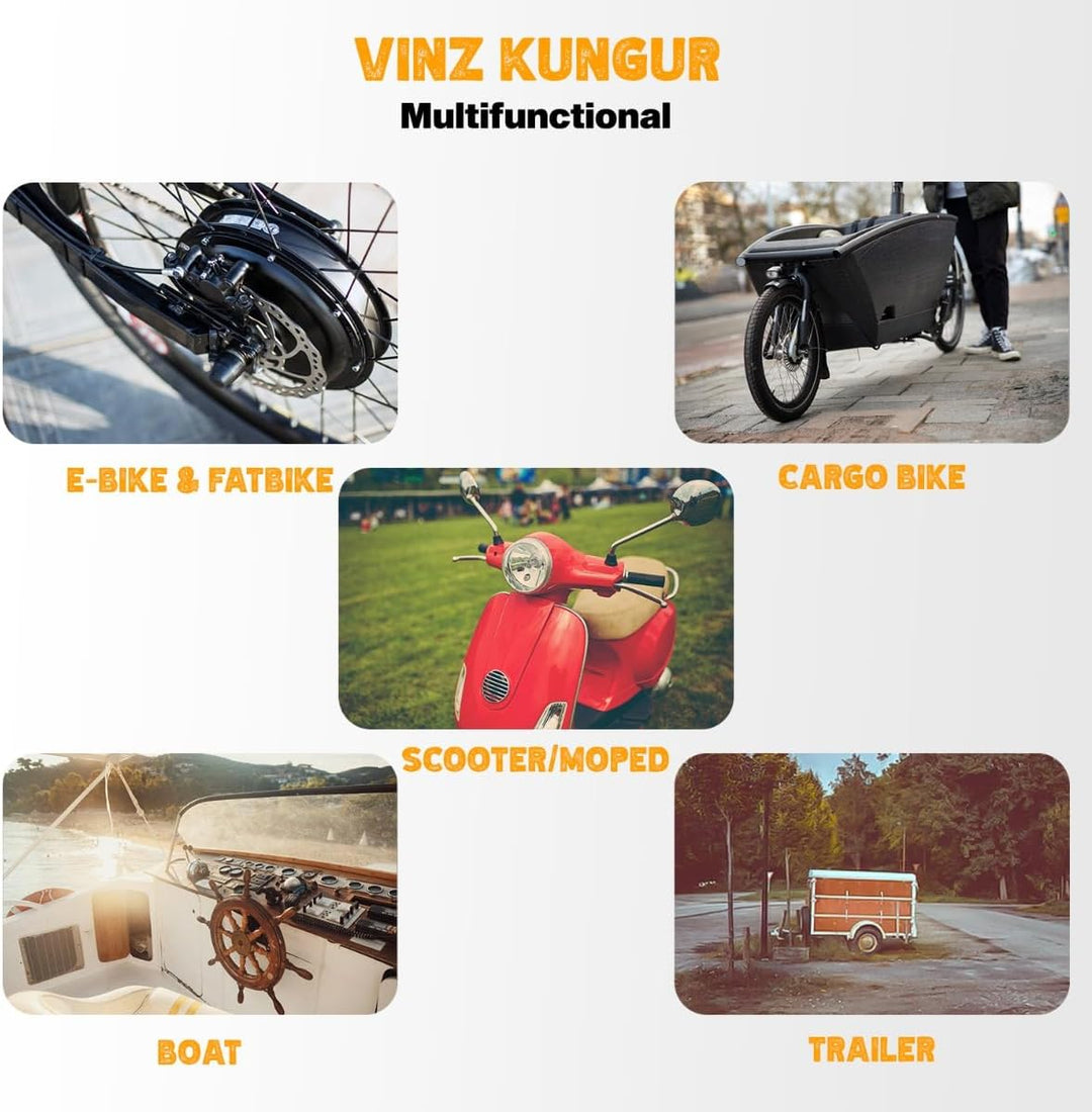 VINZ Kungur Kettenschloss ø10mm | ART 3 Zertifikat | Schloss für Roller Scooter Motorrad Moped E-Bik