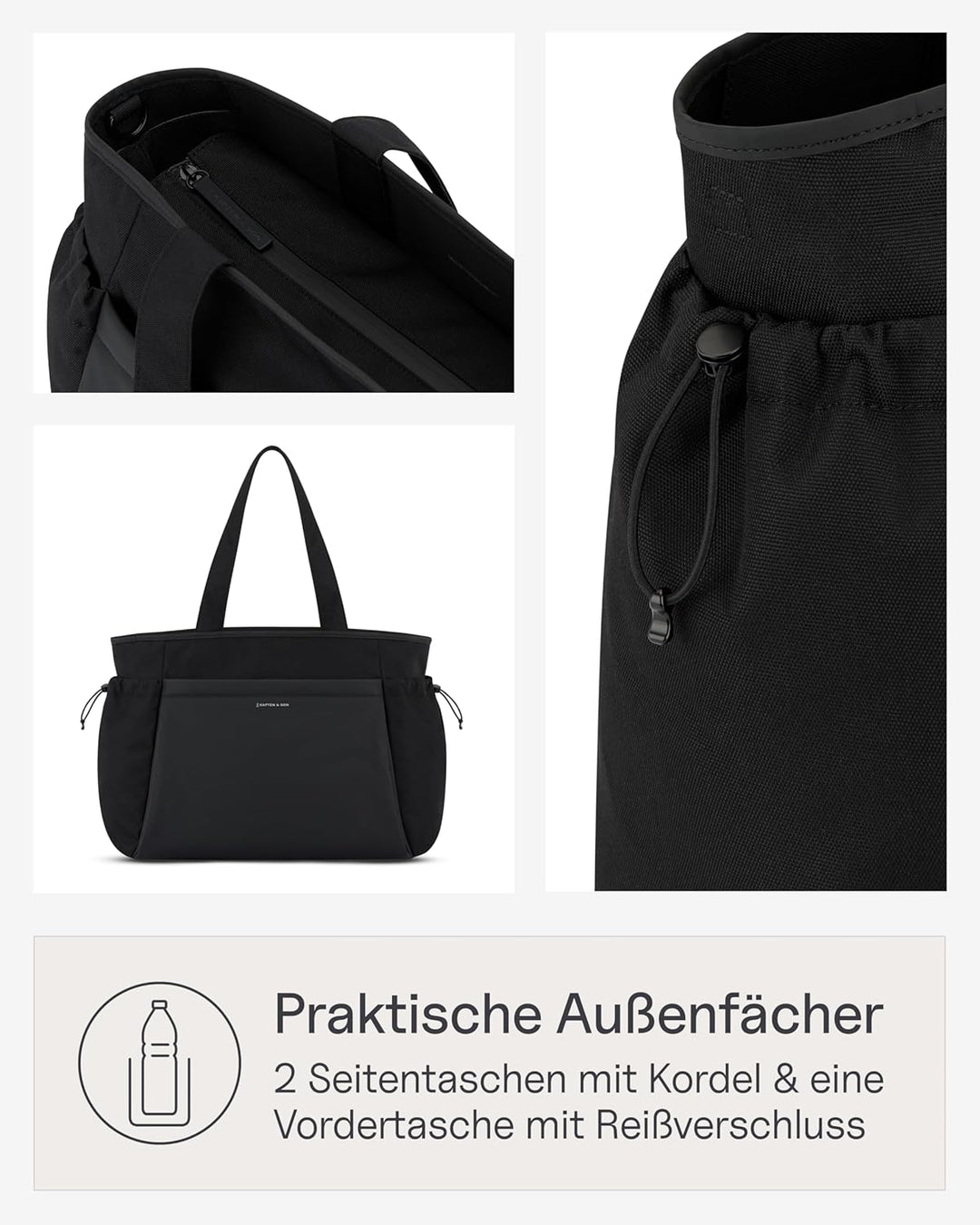 Kapten & Son Shopper Hellvi Diaper Set 25 L | Wickeltasche mit Kinderwagen- und Kofferbefestigung |