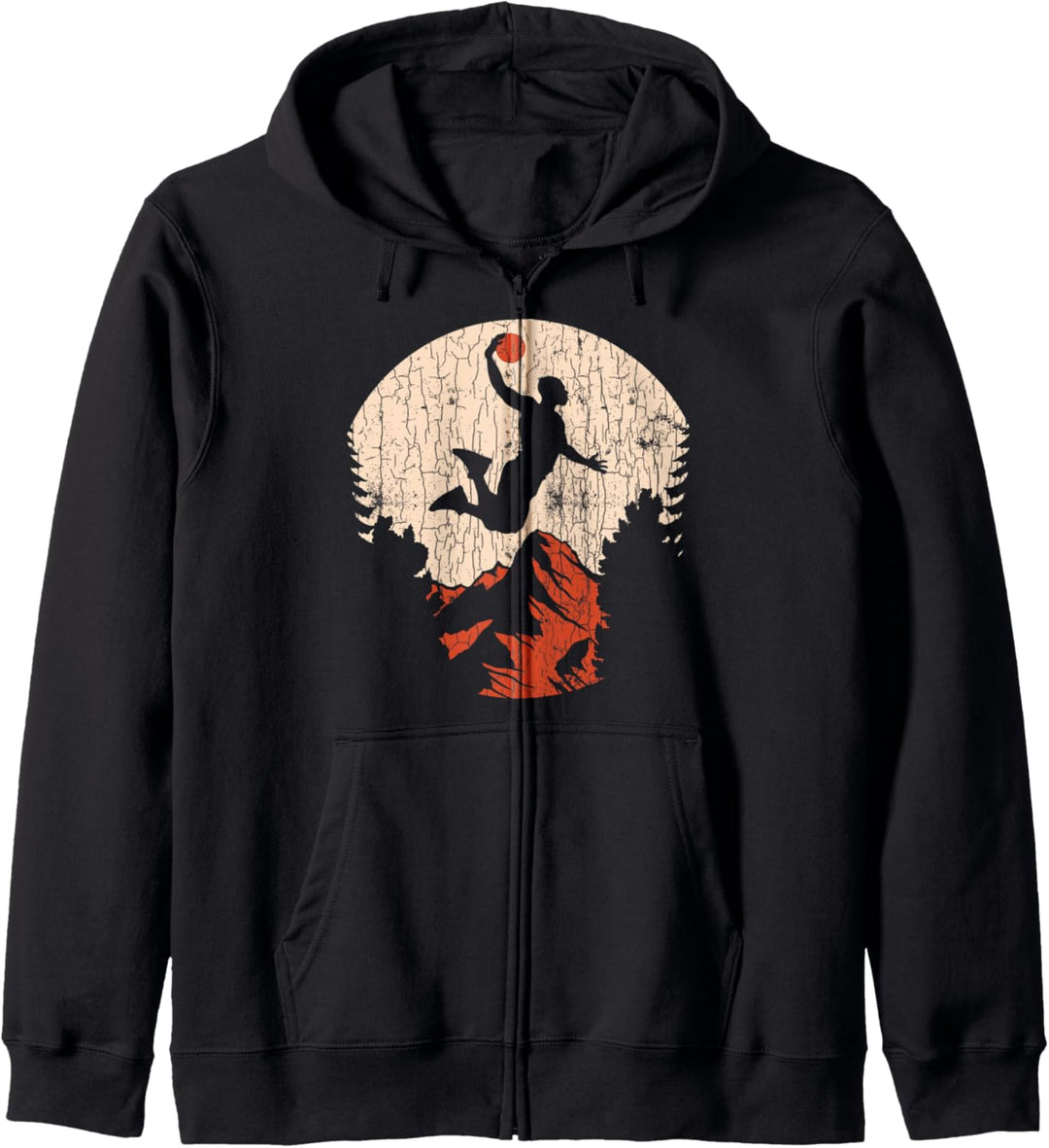 Basketball-Spieler Geschenk Vintage-Grafik Kapuzenjacke