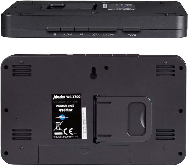 Alecto WS-1700 Drahtlose Wetterstation, Grau, 39 x 174 x 305 mm