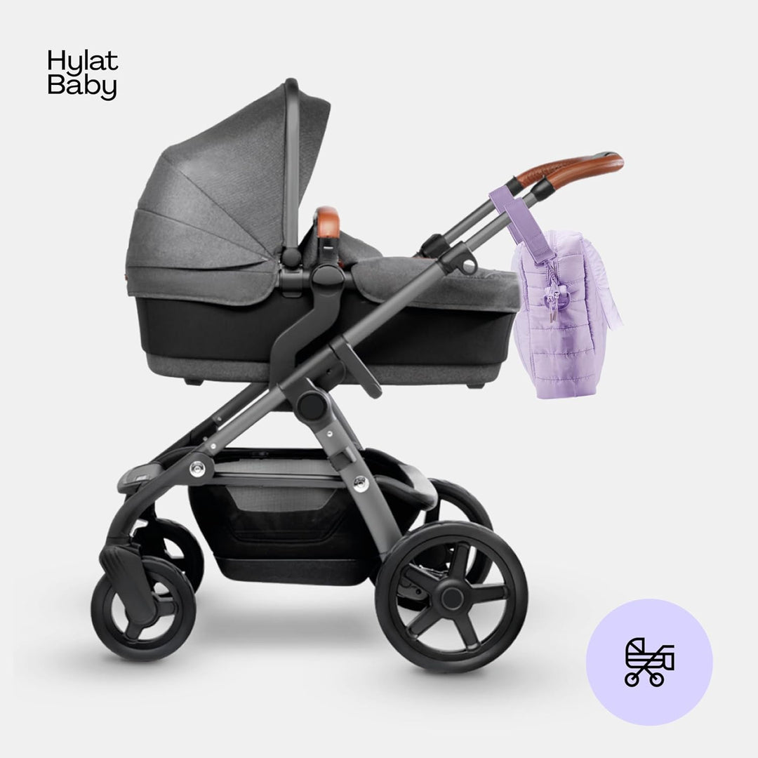 Hylat Baby Wickeltasche mit Wickelunterlage und Baumwolltasche - moderne Tasche für Windeln und Kind
