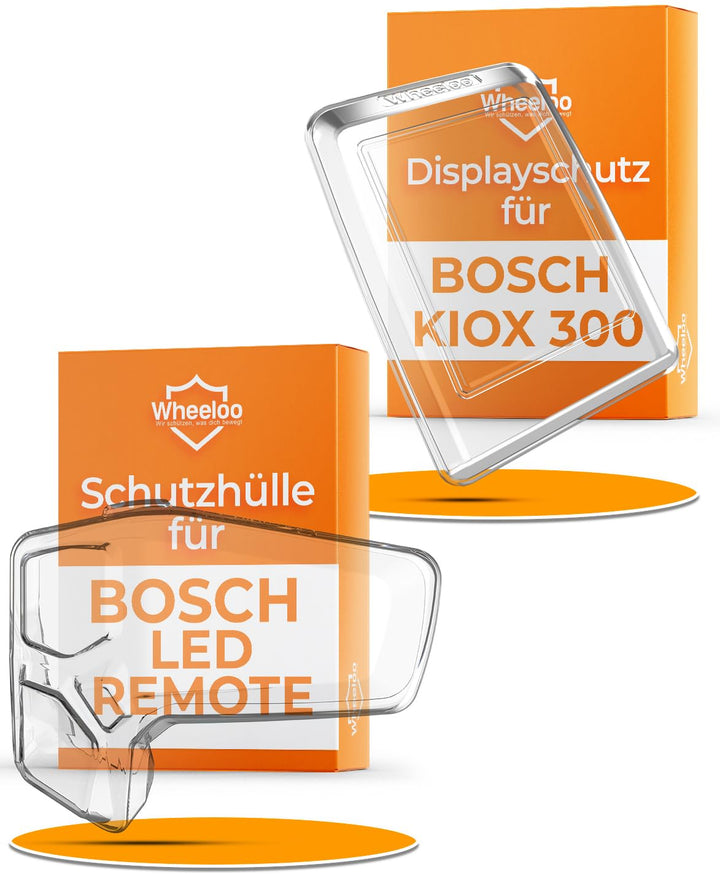 WHEELOO 2er Set Transparente Schutzhüllen für Bosch LED Remote & Kiox 300 I Ebike Display Schutzhüll