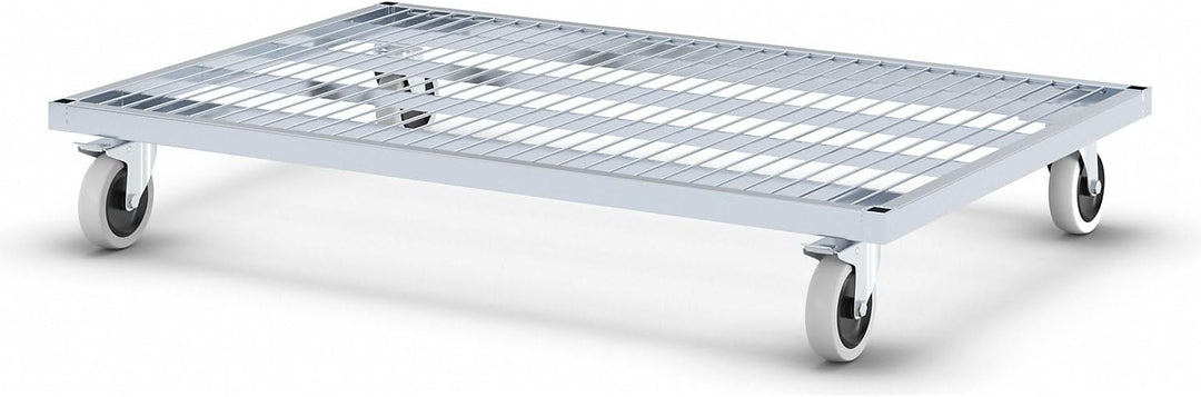 kaiserkraft | Stahl-Rollplatte | LxBxH 1200 x 800 x 190 mm | Gewicht 19 |1 kg