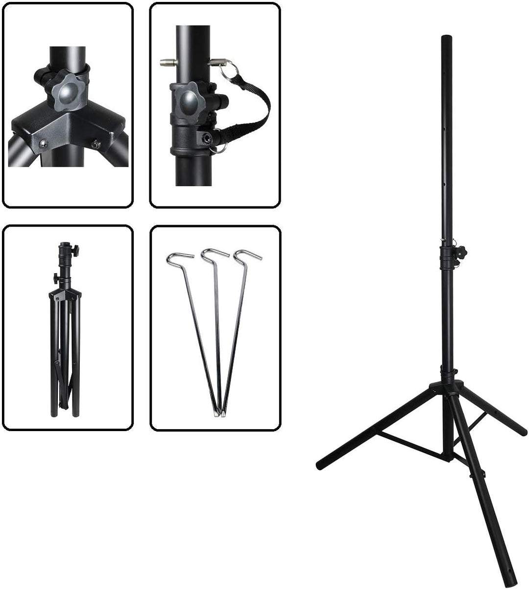 Camping SAT Koffer 40cm Spiegel + Single LNB + 10m Kabel + Dreibein-Stativ
