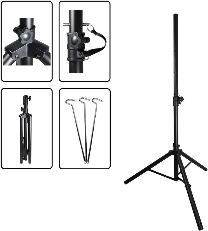 Camping SAT Koffer 40cm Spiegel + Single LNB + 10m Kabel + Dreibein-Stativ