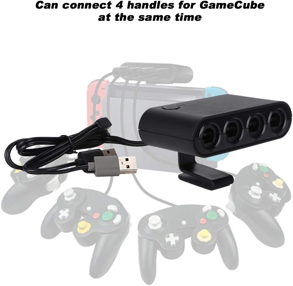 ASHATA Controller Adapter, DREI-in-Eins-Griff für NGC zu Switch-Adapter Konverter für NGC/wiiu/pc/Sw