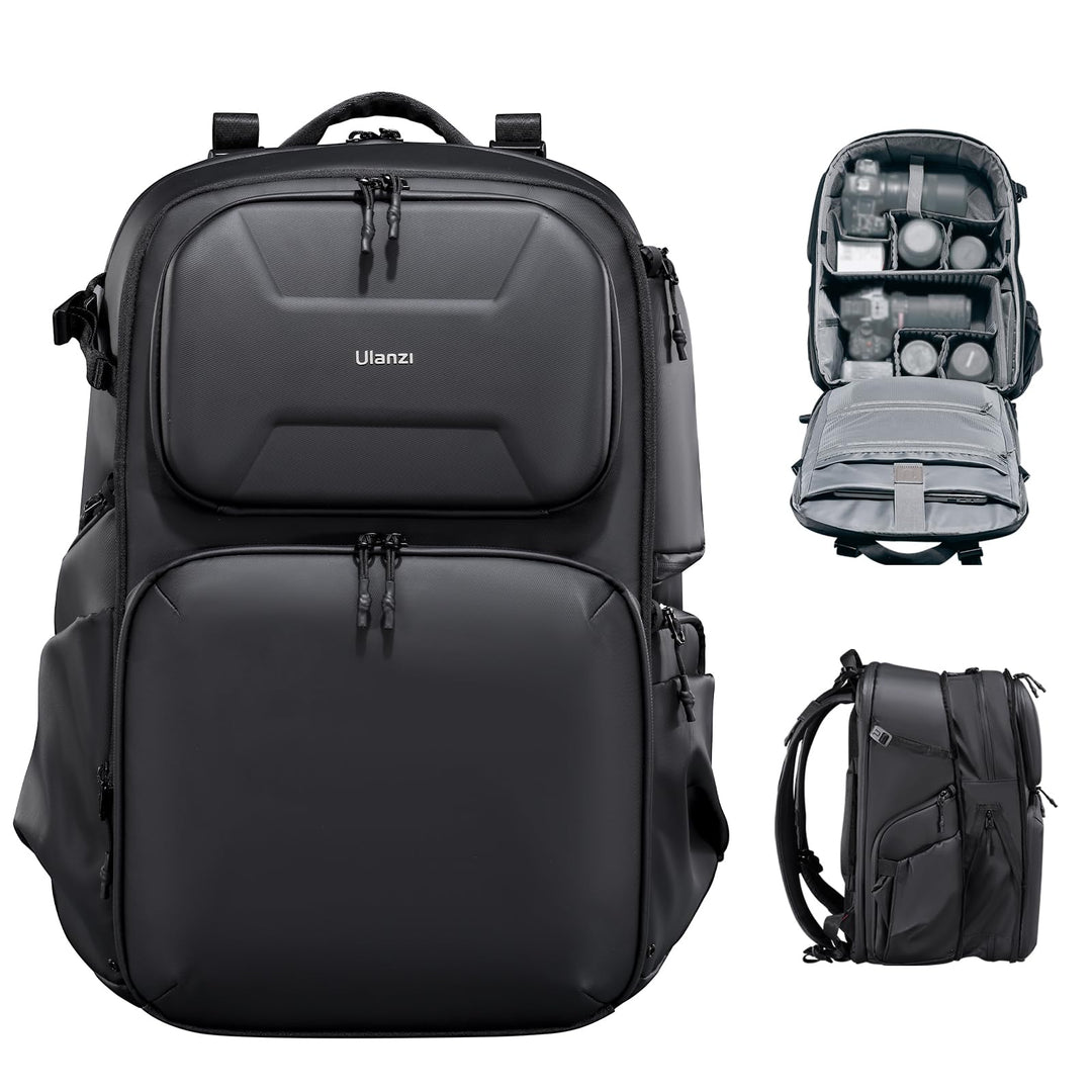 ULANZI BP10 35L Hartschalen-Kamerarucksack, Professionelle Wasserdichte Fotografie Kameratasche für
